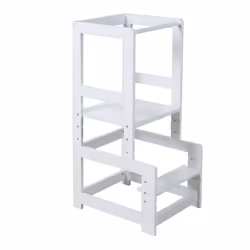 roba Lernturm tabouret pour enfants Intérieure Panneaux MDF Blanc