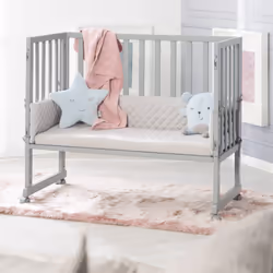 roba 8961TP-8V230 Lit pour bébé Lit bébé Panneaux MDF, Bois Gris