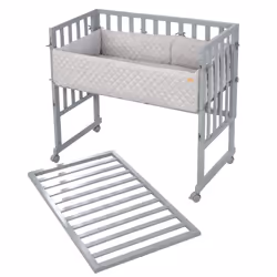 roba 8961TP-8V230 Lit pour bébé Lit bébé Panneaux MDF, Bois Gris