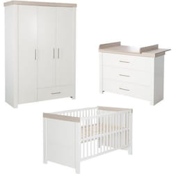 Chambre Bébé Complète ROBA - Lucy - Lit 70x140 cm - Commode à Langer - Armoire