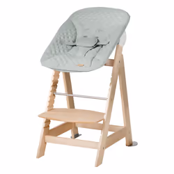 roba 75063NAV241, Chaise haute traditionnelle, Siège rigide, Vert, Bois, Monochromatique, 5 points, Polyester