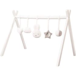 ROBA Portique dEveil pour Bébé + Set de Pendentifs miffy® - Arche de Jeu en Bois - Blanc