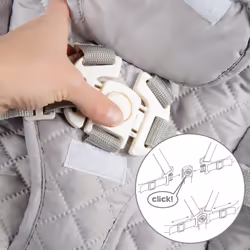 roba Born up, Set 2in1 Chaise haute traditionnelle Siège rigide Gris clair, Naturel - Vue supplémentaire 6