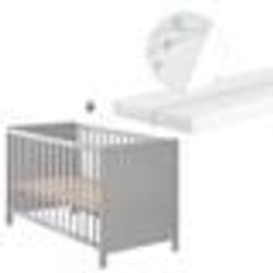 Lit Bébé 2 en 1 - ROBA - Indépendant et Cododo - 6 Niveaux de Hauteurs - Taupe
