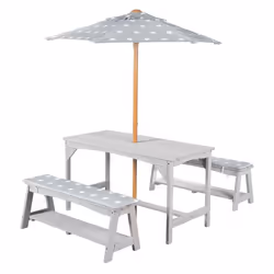 roba 456030GAV190, Gris, Coton, Polyester, Bois, 106,5 cm, 48 cm, 58 cm, 19,5 cm