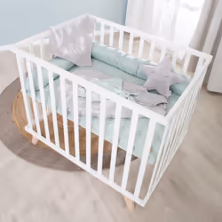 roba 0242WEG240 parc Vert, Blanc Panneaux MDF, Coton, Polyester, Bois