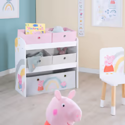 roba 450159PP1 rangement de jouets Étagère de rangement de jouets Autonome Gris, Rose, Blanc