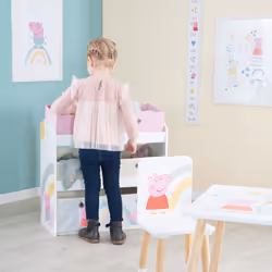 roba 450159PP1 rangement de jouets Étagère de rangement de jouets Autonome Gris, Rose, Blanc