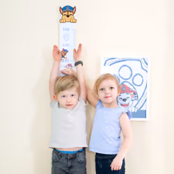 roba 450100PW1 courbe de croissance bébé Bleu, Blanc Panneaux MDF