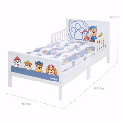 roba Lit thématique pour tout-petits 'Pat'Patrouille' 70 x 140 cm avec sommier et linge de lit