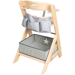 Chaise Haute Roba Liv Up - De 6 Mois À 70 Kg - Set De Rangement Inclus - Bois Naturel