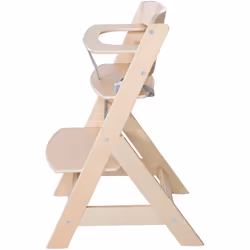 Chaise Haute Roba Liv Up - De 6 Mois À 70 Kg - Set De Rangement Inclus - Bois Naturel - Vue supplémentaire 2