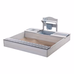 roba 457012GA, 1170 mm, Rectangle, 1180 mm, Bois, Gris, Bac à sable