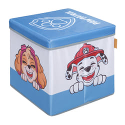 roba 272910PW3 Boîte de rangement Chaise ottoman pour bébé/enfants Carré Nylon, Polyester Bleu, Blanc