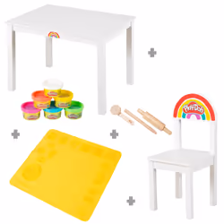 roba 450016PD1ZU, Chaise, Blanc, Forme rectangulaire, Panneaux MDF, Bois, 3 an(s), 60 cm