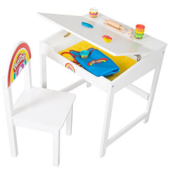 roba 450024PD1ZU bureau pour enfant Blanc Panneaux MDF, Bois