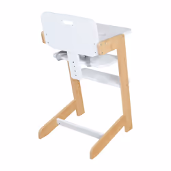 roba 7541WEB chaise haute Chaise haute traditionnelle Siège rigide Bambou, Blanc