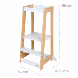 roba 440113WEB tabouret pour enfants Intérieure Panneaux MDF, Bois Blanc, Bois - Vue supplémentaire 7