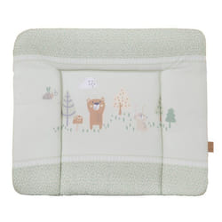 Matelas à Langer aux Bords Réhaussés ROBA - Woodland Buddies - 85x75 cm - Revêtu PU - Vert Pastel - Motif Animaux