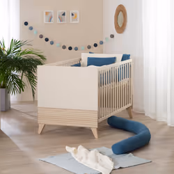 roba 1911879 Lit pour bébé Lit bébé Bois Couleur Cachemire, Chêne