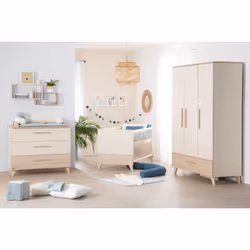 roba 1911879 Lit pour bébé Lit bébé Bois Couleur Cachemire, Chêne - Vue supplémentaire 7