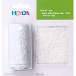 HEYDA 20-35 844 87, Auto-collant, Décoratif, Transparent, Blanc, Motif, 75 mm, 2000 mm