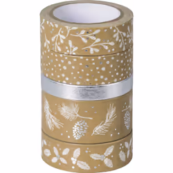 HEYDA 203584528, Naturel, Argent, Blanc, Motif, Gloss, 5 m, Boîte, 5 pièce(s)