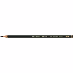 Faber-Castell CASTELL 9000, 8B, Vert, Hexagonal
