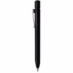 Faber-Castell 144187, Clip, Stylo à bille rétractable avec clip, Rechargeable, Noir