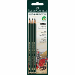 Faber-Castell 110798 crayon graphite HB 3 pièce(s)
