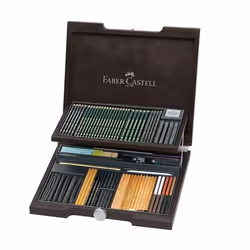 Faber-Castell 112971, Crayon à la mine de graphite, Multicolore, Multicolore, Etui en bois