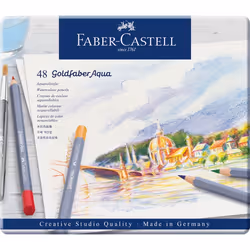 Faber-Castell Goldfaber Aqua, Doux, Multicolore, 48 pièce(s)