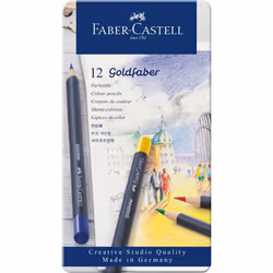 Faber-Castell Goldfaber Metal, Doux, Multicolore, 12 pièce(s)