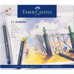 Faber-Castell Goldfaber Metal, Doux, Multicolore, 24 pièce(s)