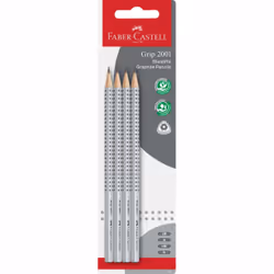 Faber-Castell 117198, Multicolore, Multicolore, Rond, Art, Dessin graphique, Loisir, Bureau, École, Blister, 4 pièce(s)