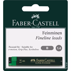 Faber-Castell Super-Polymer, B, Noir, 1,4 mm, 24 pièce(s), Ampoule