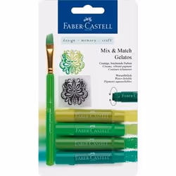 Faber-Castell 121804, 4 pièce(s), Vert, Vert, Blanc, Ovale, Ampoule