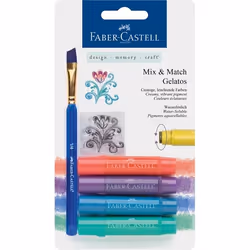 Faber-Castell Gelatos, 4 pièce(s), Bleu, Vert, Rouge, Violet, Multicolore, Ovale