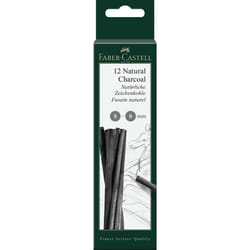 Faber-Castell 129298 fusain 12 pièce(s) Noir