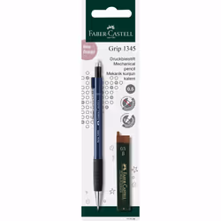 Faber-Castell Grip 1345, Multicolore, Couleurs assorties, B, Rond, 0,5 mm, Se tourne vers l'extérieur