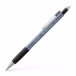 Faber-Castell 134589, Gris, Gris, B, Rétractable, Se tourne vers l'extérieur, Métal