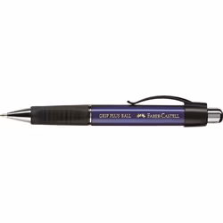 Faber-Castell 140732, Clip, Stylo à bille rétractable avec clip, Rechargeable, Bleu, 1 pièce(s)