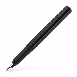 Faber-Castell 140818, Noir, Système de remplissage cartouche, Bleu, Acier inoxydable, Fin, Ambidextre