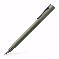 Faber-Castell Neo Slim, Olive, Système de remplissage cartouche, Aluminium, Acier inoxydable, Extra-fin, Ambidextre