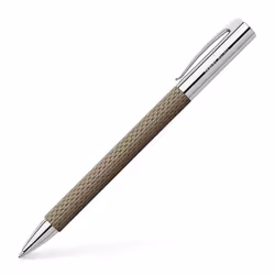 Faber-Castell AMBITION OpArt, Clip, Stylo à bille rétractable par rotation, Noir, Bold