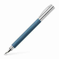 Faber-Castell 147140 stylo-plume Système de remplissage cartouche Bleu, Chrome 1 pièce(s)