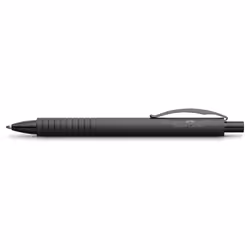 Faber-Castell Essentio, Clip, Stylo à bille rétractable avec clip, Noir, Bold