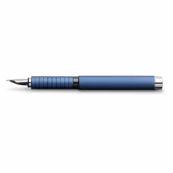 Faber-Castell Essentio, Bleu, Système de remplissage cartouche, Aluminium, Acier inoxydable, Moyen
