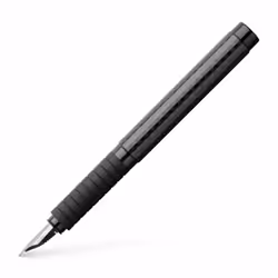Faber-Castell 148820, Noir, Système de remplissage cartouche, Bleu, Acier inoxydable, Moyen, Ambidextre