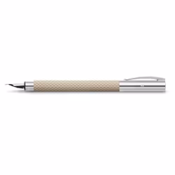 Faber-Castell AMBITION OpArt stylo-plume Chrome, Sable